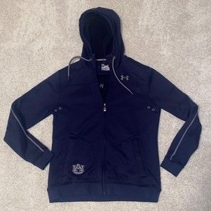 Auburn Tigers Under Armour Cold Gear Fleece Lined Zip-Up Hoodie